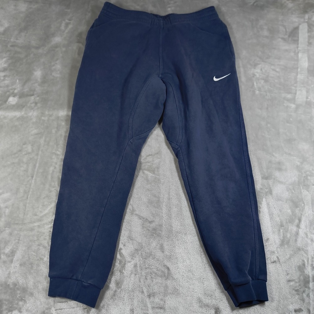 Nike Club Fleece Sweatpants Men Medium Blue Joggers Athletic Gym Workout Tapered